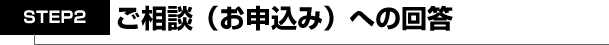 ご相談（お申し込み）への回答